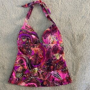 NWOT VICTORIA’S SECRET Paisley Padded Push Up Halter Neck Women Top XS